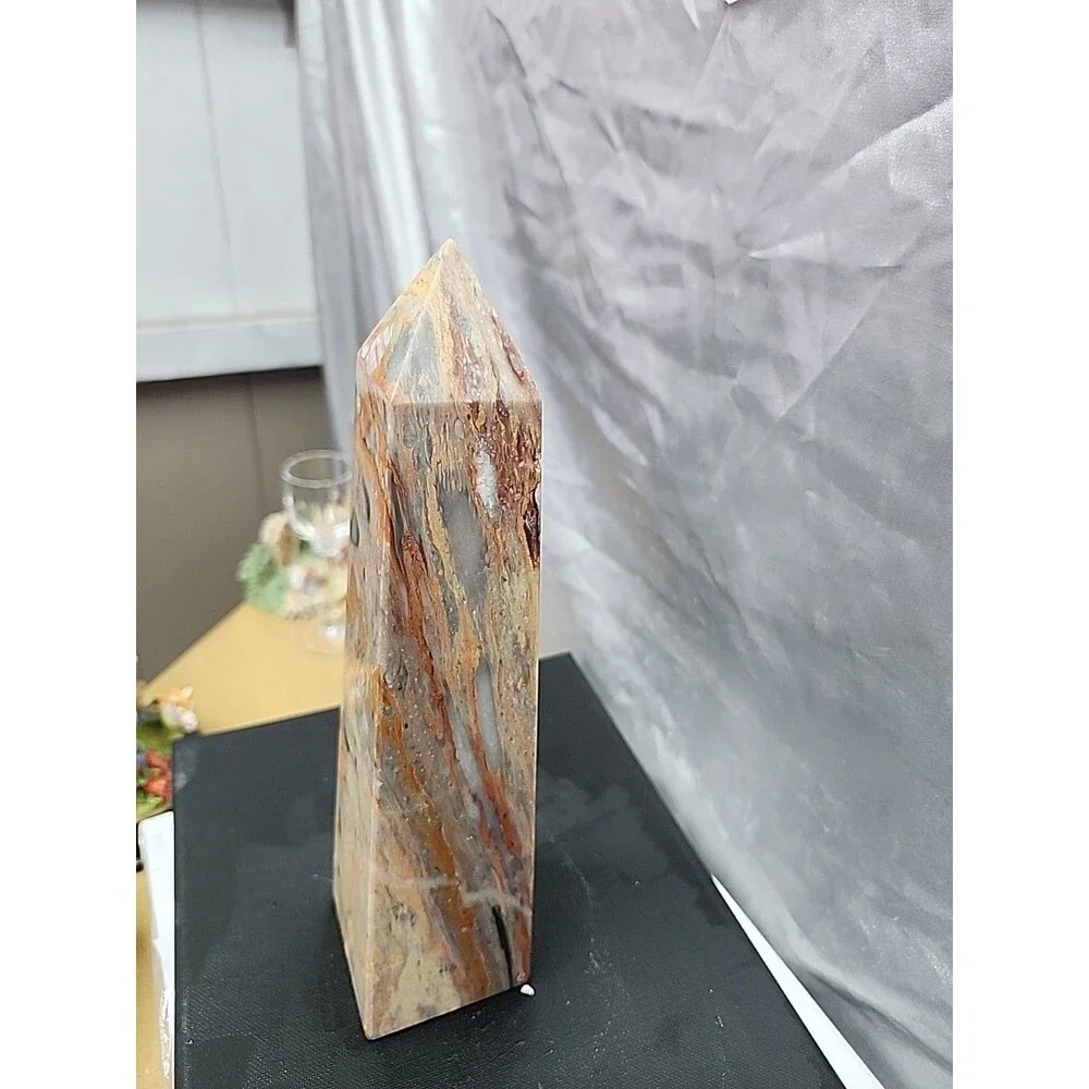 Onyx Marble Obelisk 10.25 Inch Pakistan EUC no chips or cracks - Picture 3 of 7
